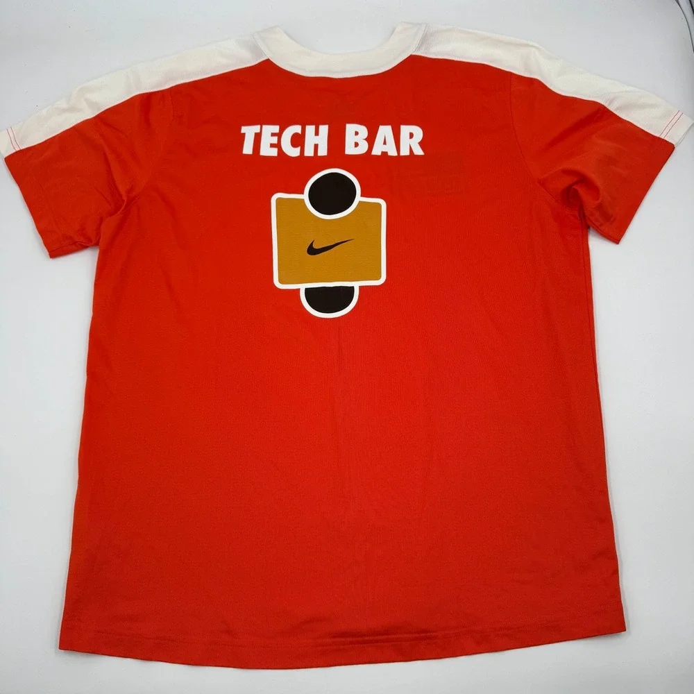Nike Global Tech Ops Baseball Jersey Orange XL BQ5508-821‎ Nike Employee Shirt